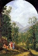 Olivier, Johann Heinrich Ferdinand Landscape near Berchtesgaden china oil painting reproduction